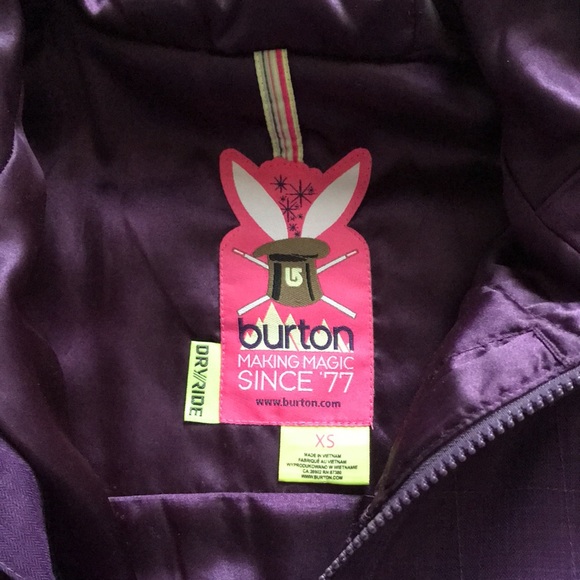 Burton Womans Purple Winter Jacket - Picture 6 of 6